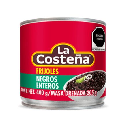 Egész fekete bab konzerv La Costeña 400g