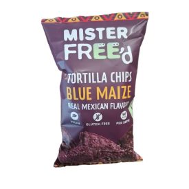   Kék kukoricából készült tortilla chips (ropogós snack) mister free'd