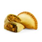 Csirke-curry  töltött tészta