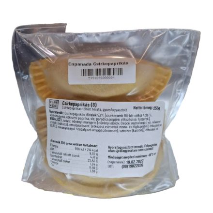 Csirkepaprikás töltött tészta