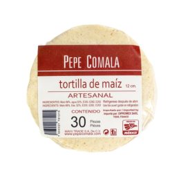 Kukorica tortilla Pepe Comala – 12 cm (30 unidades)