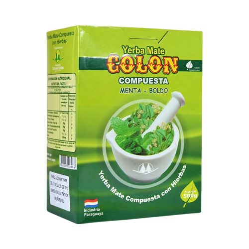 Mate Tea Yerba Mate Colon compuesta menta y boldo